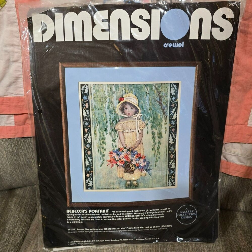 NWT Dimensions Crewel Kit - Rebecca's Portrait